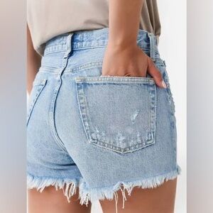Agolde Parker Distressed Jean Shorts 25
